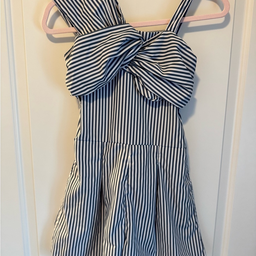 Habitual Blue Striped Kids Romper